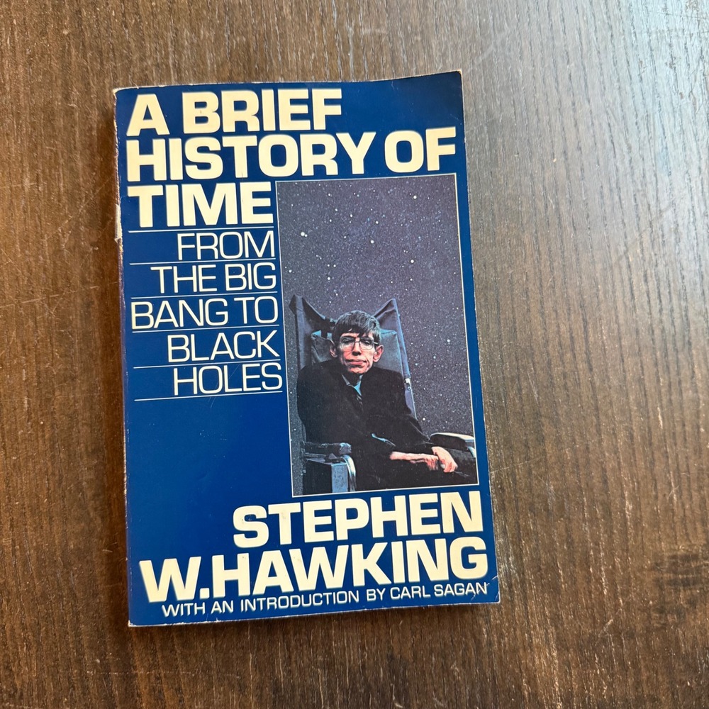 A Brief History of Time Stephen Hawking 1988 Bantam Books Paperback Carl Sagan